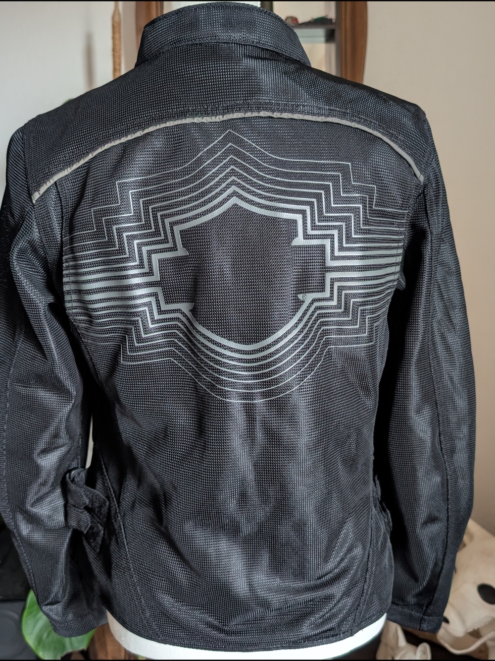 Harley-Davidson Women's Black Mesh Zip Motorcycle Jacket - Picture 4 of 9